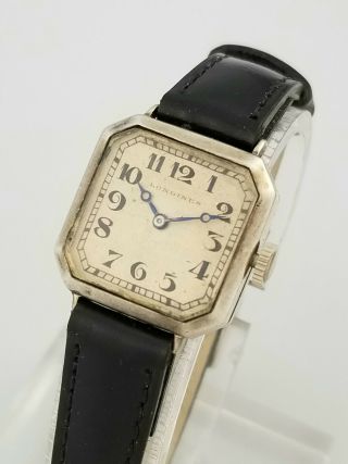 1918 Wwi Vintage Longines Sterling Silver Ladies Watch – Wire Lugs – Cal 9.  35