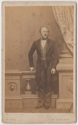 Royal Cdv Photo - Prince Albert,  Husband Of Queen Victoria By Mayall Of London