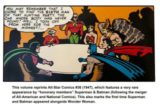 ALL - STAR COMICS ARCHIVES Vol.  8 - JSA - First Print (2002) NM Superman Batman 3