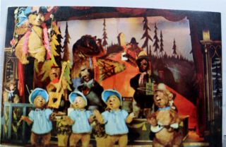 Walt Disney World Country Bear Jamboree Grizzly Hall Frontierland Postcard Old