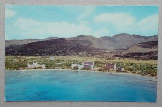 Vintage Postcard - Birdseye View Of Waikiki Beach And Manoa Valley,  Honolulu,  Hi