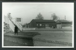Plain Back Foto Towcester Station 14.  4.  59 - Old Blisworth Loco Shed As Store
