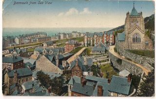 Rare Old Postcard - Sea View Over Barmouth - Merionethshire 1911