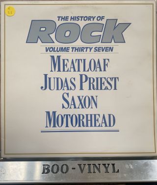 The History Of Rock Vol 37 Saxon Motorhead Meatloaf D Vinyl Lp Record Ex Con