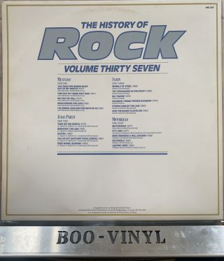 THE HISTORY OF ROCK VOL 37 SAXON MOTORHEAD MEATLOAF D VINYL LP RECORD EX CON 2