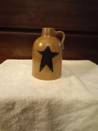 Stoneware 1/2 Gal.  Jug Made By The Maple City Pottery