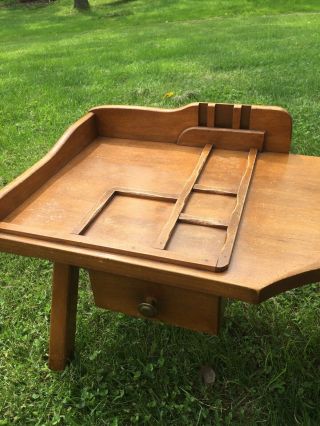 Vintage Cushman Colonial Creation Cobblers Bench Table Primitive 2