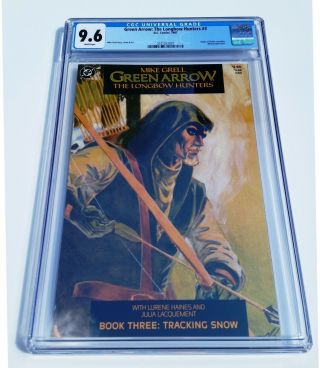 Green Arrow: The Longbow Hunters 3 Cgc 9.  6 Wp 1987 - Mike Grell Story & Art