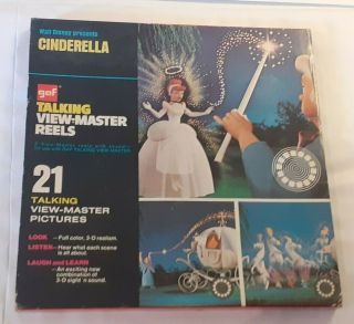 Talking Viewmaster 1965 Walt Disney Cinderella View - Master Complete