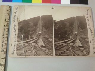 Mt Pisgah Plane Lehigh Valley Railroad Zelner Pennsylvania Stereoview Photo Cdii