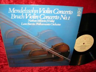 1961 Uk Nm Cfp 40374 Stereo Mendelssohn Bruch Violin Concertos Milstein Leon Bar