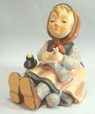 Hummel Figurine 69 Happy Pastime Tmk - 3 Girl Bird Singing W Germany Vtg -