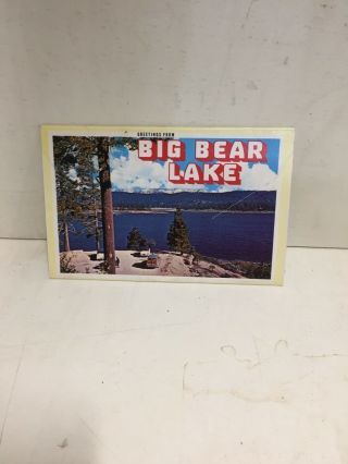 Vintage Souvenir Folder - Big Bear Lake