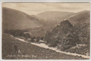 Devon Postcard - View On Old Manaton Road,  Plymouth - P/u 1916 (a2248)