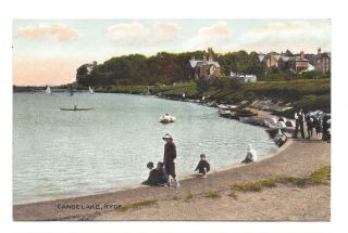Vintage Postcard Canoe Lake,  Ryde,  Isle Of Wight.  Etw Dennis.  Unposted.