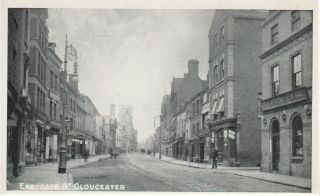 East Gate Street,  Gloucester.  Gloucestershire Vintage Postcard