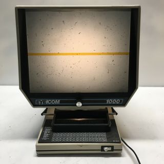 Rare Vintage Eyecom 1000 Microfiche Microslide Reader Viewer