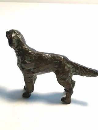 Antique Cold Painted Bronze Pointer Dog - 3 1/2 