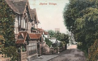 R England Berkshire Old Picture Postcard English Taplow Village
