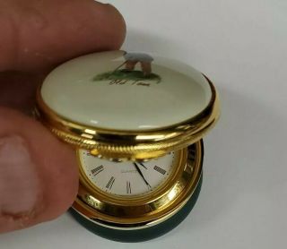 Pointers Of London Trinket Box Golf Themed Clock Vintage