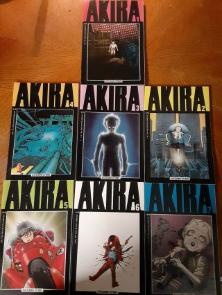 Akira Vol 1 No 1 - 7 Epic Comics 1st Print 1988 White Pages