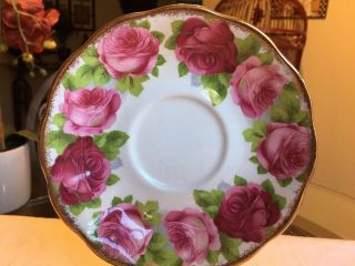 VINTAGE TEA CUP AND SAUCER ROYAL ALBERT OLD ENGLISH ROSE 1970s 3