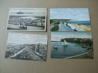 Vintage X4 Postcards - Isle Of Wight