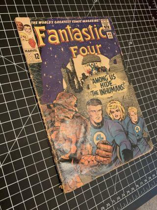 Fantastic Four 45 (dec 1965,  Marvel) (3.  5) Lee/kirby Key Issue,  First Inhumans