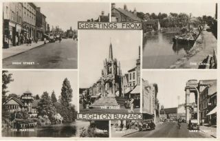 R England Bedfordshire Old Antique Picture Postcard English Leighton Buzzard