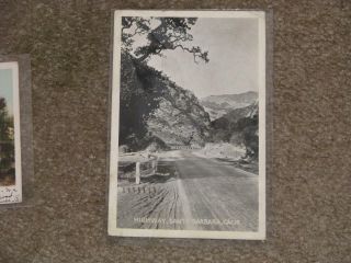Highway,  Santa Barbara,  California,  Vintage Card,  Early 1900`s