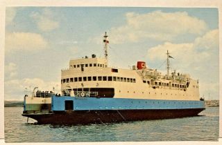 Canadian National Car Ferry Confederation Borden Pei Tormentine Postcard F2