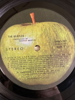 The Beatles ‎– White Album 1968 Vinyl LP L.  A.  Pressing Gatefold Numbered VG 3