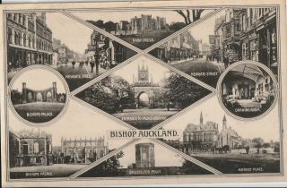 R England Durham Old Postcard English Northumberland Bishop Auckland