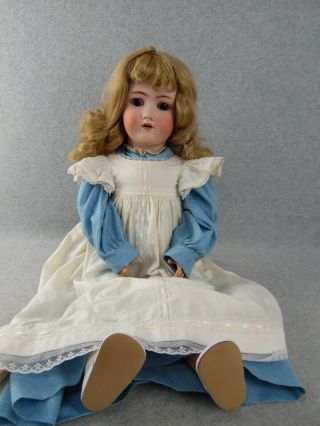 24 " Antique Bisque Head With Composition Body German Simon & Halbig Doll