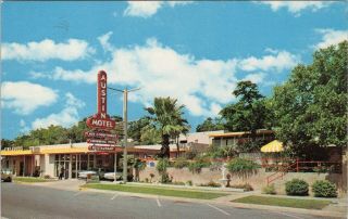Vintage Chrome Postcard,  The Austin Motel,  South Congress,  Austin,  Texas