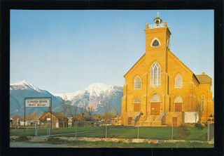 St Ignatius Mission Montana Range Flathead Indian Reservation Vtg Postcard A12