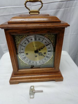 Vintage Howard Miller Mantel Clock Model 612 438 With Key