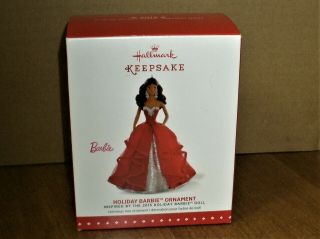 Hallmark African American Holiday Barbie Ornament 1st In Series 2015with Org - Box