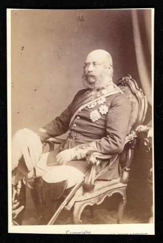 Carte De Visite Cdv Victorian Photo Prince George Duke Of Cambridge (1819 - 1904)