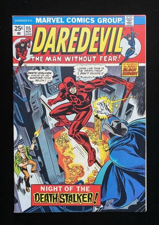 Daredevil 115 (11/74) Contains Ad For Incredible Hulk 181 Vf -