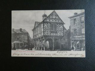 Postcard Of Leominster,  Old Town Hall