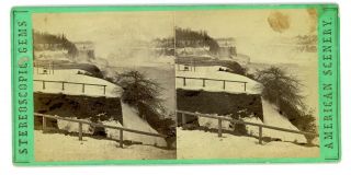 Niagara Falls Ny - Winter View From Point View - E&ht Anthony Stereoview Sv