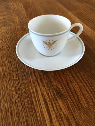 Vintage Pan Am First Class Demitasse Cup And Saucer Set