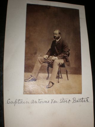 Photograph Captain Antoine Butler Son Sir Thomas Butler Of Cloughgrenan 1860s