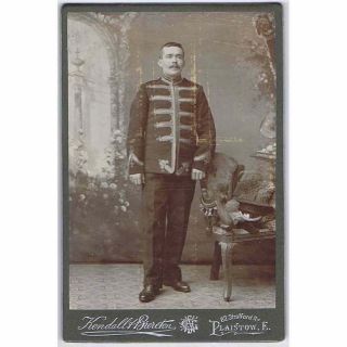 Cabinet Card Photograph Victorian Soldier By Kendall & Brereton Of Plaistow