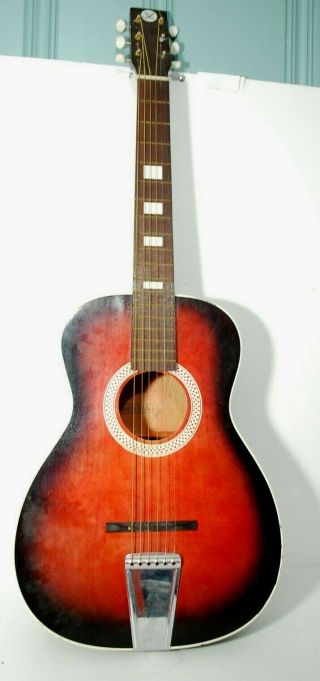 1972 Vintage Sears And Roebuck 319 Acoustic Parlor Guitar
