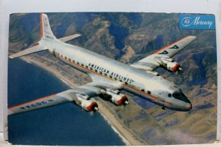 Ad American Airlines Dc - 7 Flagship Postcard Old Vintage Card View Standard Post
