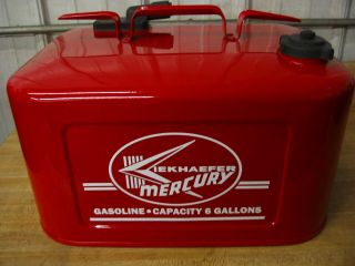 6 Gallon Kiekhaefer Mercury Vintage Outboard Boat Gas Fuel Tank Can