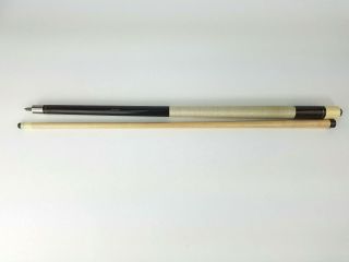 Helmstetter Vintage Two Piece Solid Wood Pool Cue With Real Leather Case