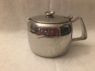 Vintage Old Hall Stainless Steel Tea Coffee Pot - Made In England